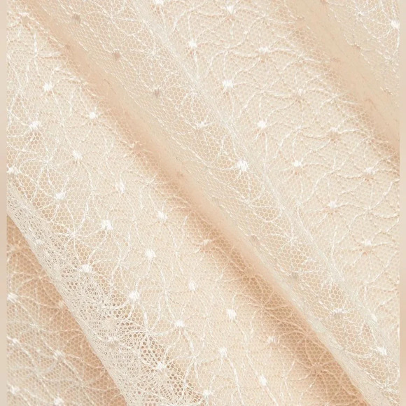 Sandro Cassy Mesh Lace A-Line Midi Dress V-Neck Womens Size 38 nwt - Picture 7 of 14